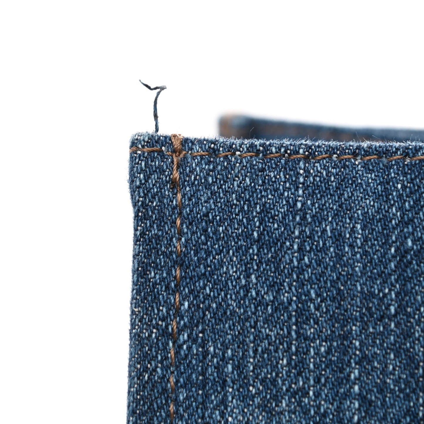 Denim Calfskin La Medusa Tote Bag Blue