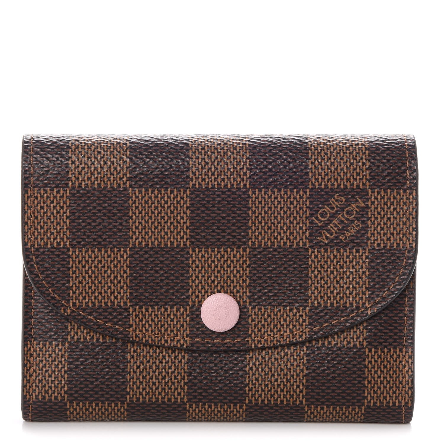 Louis Vuitton Damier Ebene Rosalie Coin Purse Rose Ballerine 1 of 9