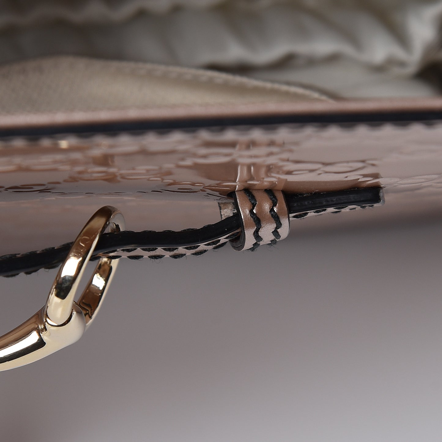 Shine Guccissima Large Emily Chain Shoulder Bag Dark Cipria