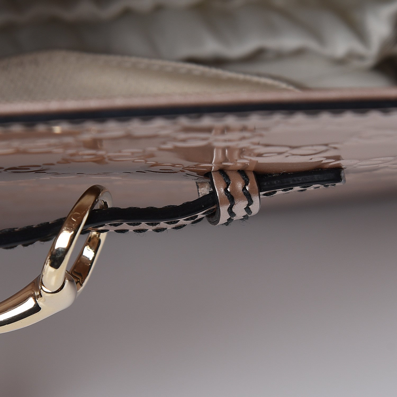 Gucci Shine Guccissima Large Emily Chain Shoulder Bag Dark Cipria 16 of 16
