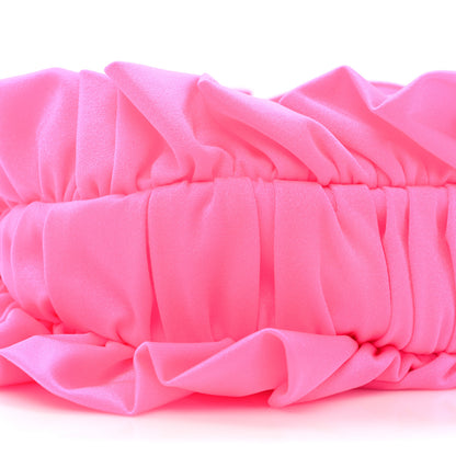 Balenciaga Ruffled Jersey Le Cagole Shoulder Bag XS Fluo Pink 9 of 9