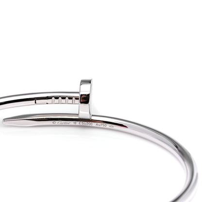 Cartier 18K White Gold Juste Un Clou Bracelet 18 4 of 6