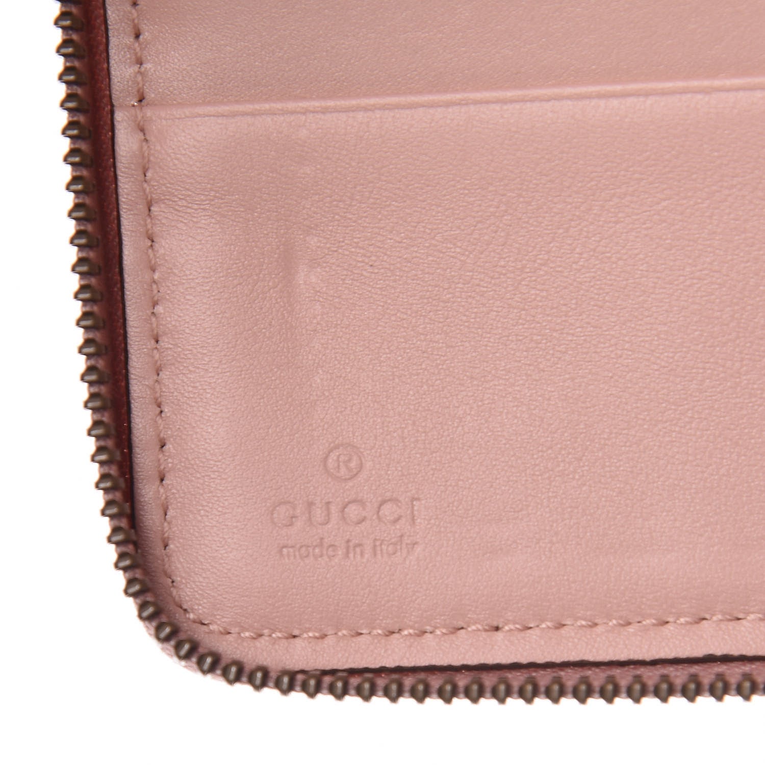 Gucci Calfskin Matelasse GG Marmont Zip Around Organizer Wallet Perfect Pink 6 of 8