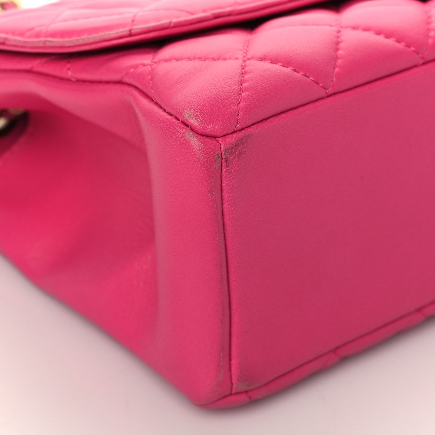 Lambskin Quilted Medium Mademoiselle Chic Flap Pink