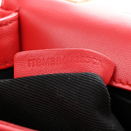 Burberry Lambskin Quilted Small Lola Bag Bright Red 7 of 10