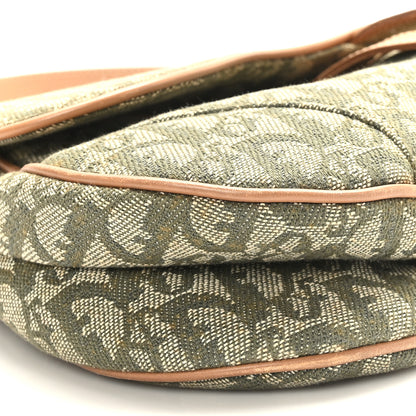 Christian Dior Monogram Saddle Bag Green 8 of 9