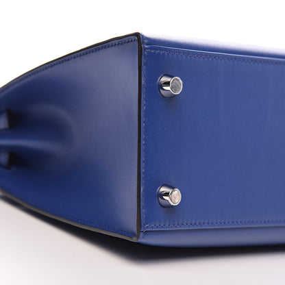 Hermes Tadelakt Kelly Sellier 25 Bleu Electrique 35 of 38