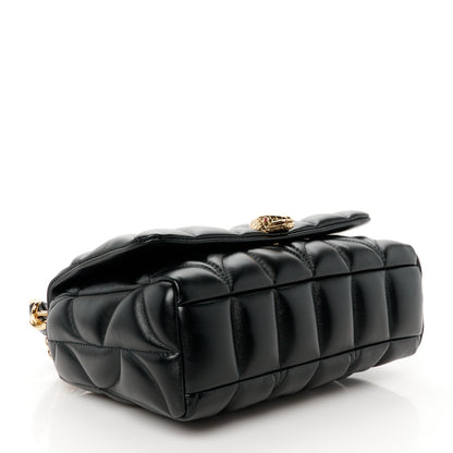 Bulgari Calfskin Matelasse Medium Serpenti Sugarloaf Shoulder Bag Black 4 of 11