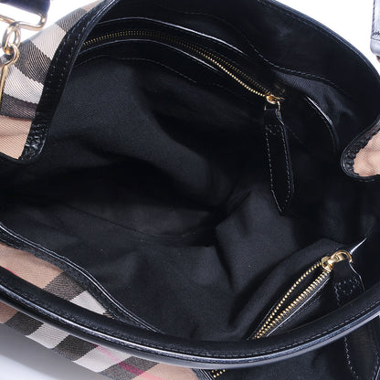 Burberry House Check Bridle Calfskin Large Gosford Hobo Black 12 of 17