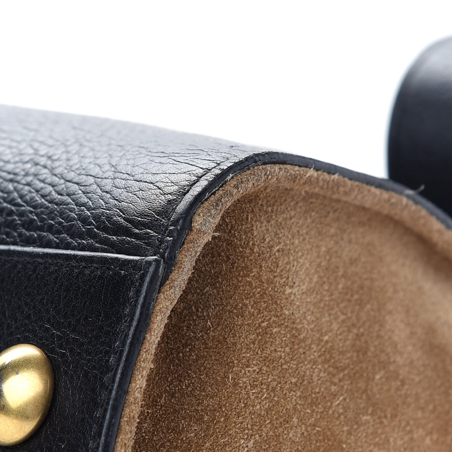 Calfskin Suede Medium Muse Two Black