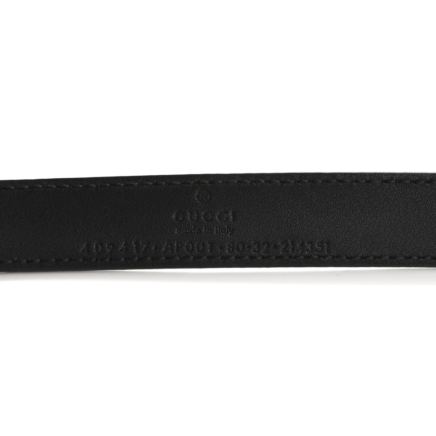 Calfskin Double G 20mm Belt 80 32 Black