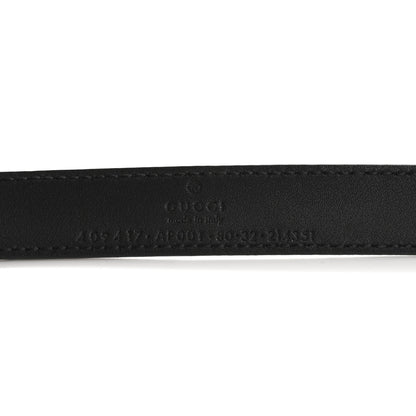 Gucci Calfskin Double G 20mm Belt 80 32 Black 5 of 6