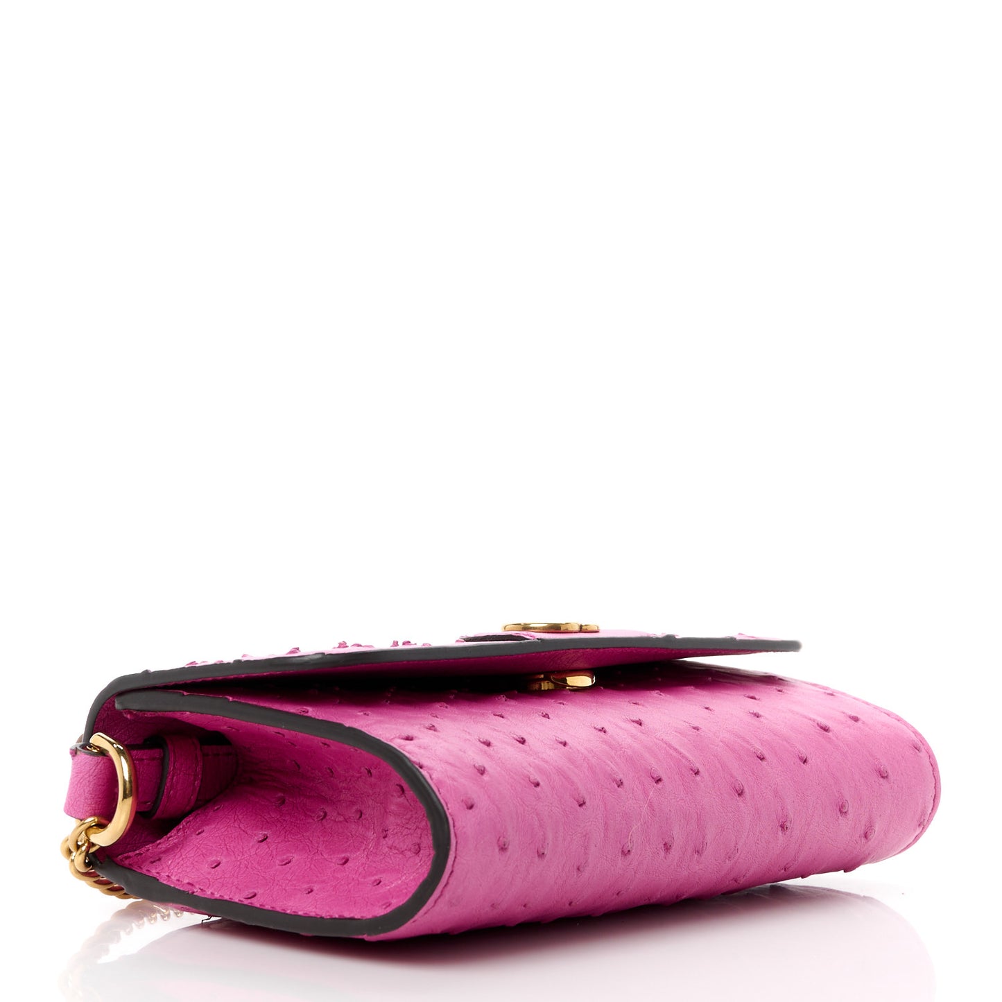 Ostrich Mini Diana Bag Pink