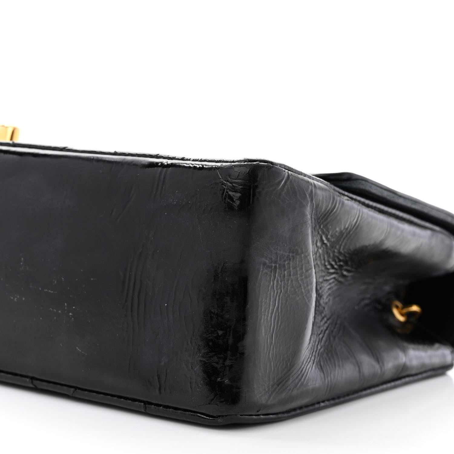 Chanel Patent Quilted Small Single Flap Black 11 of 13