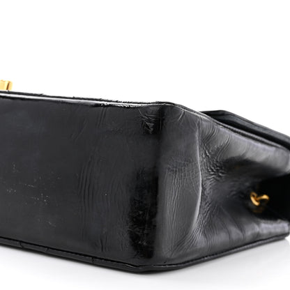 Chanel Patent Quilted Small Single Flap Black 11 of 13
