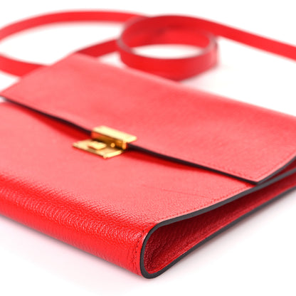 Hermes Chevre Mysore Clic 16 Wallet Rouge de Coeur 9 of 10