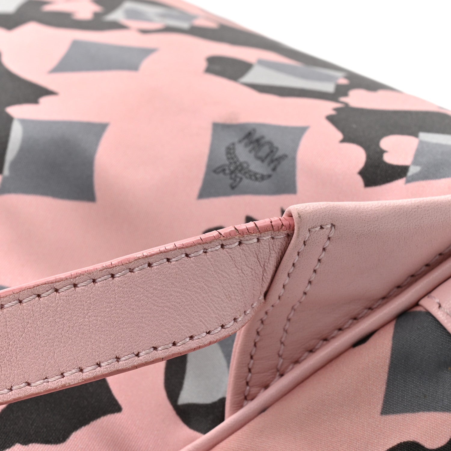 MCM Nylon Camo Backpack Pink Blush 13 of 19