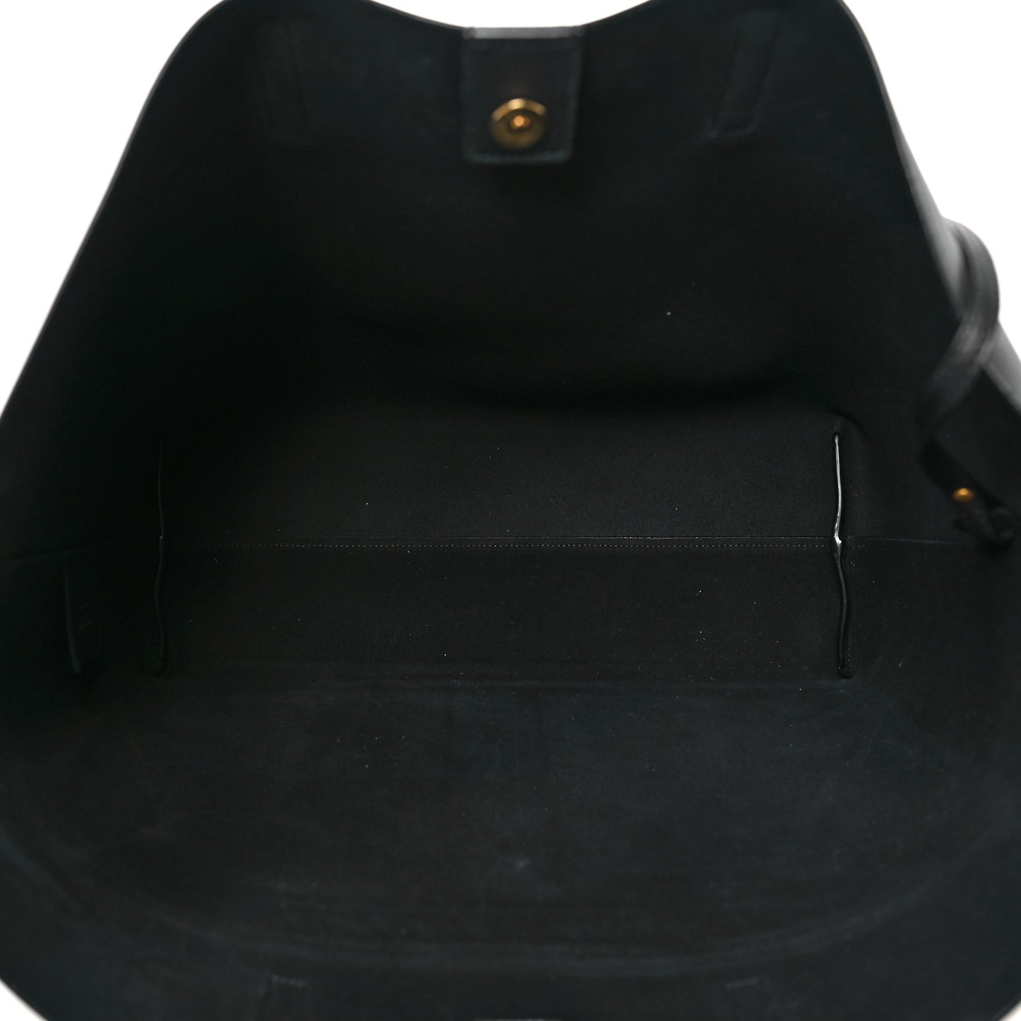 Calfskin Large Shopping Tote Black