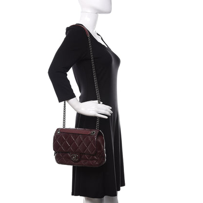 Chanel Aged Calfskin Medium New Portobello Flap Burgundy 2 of 10