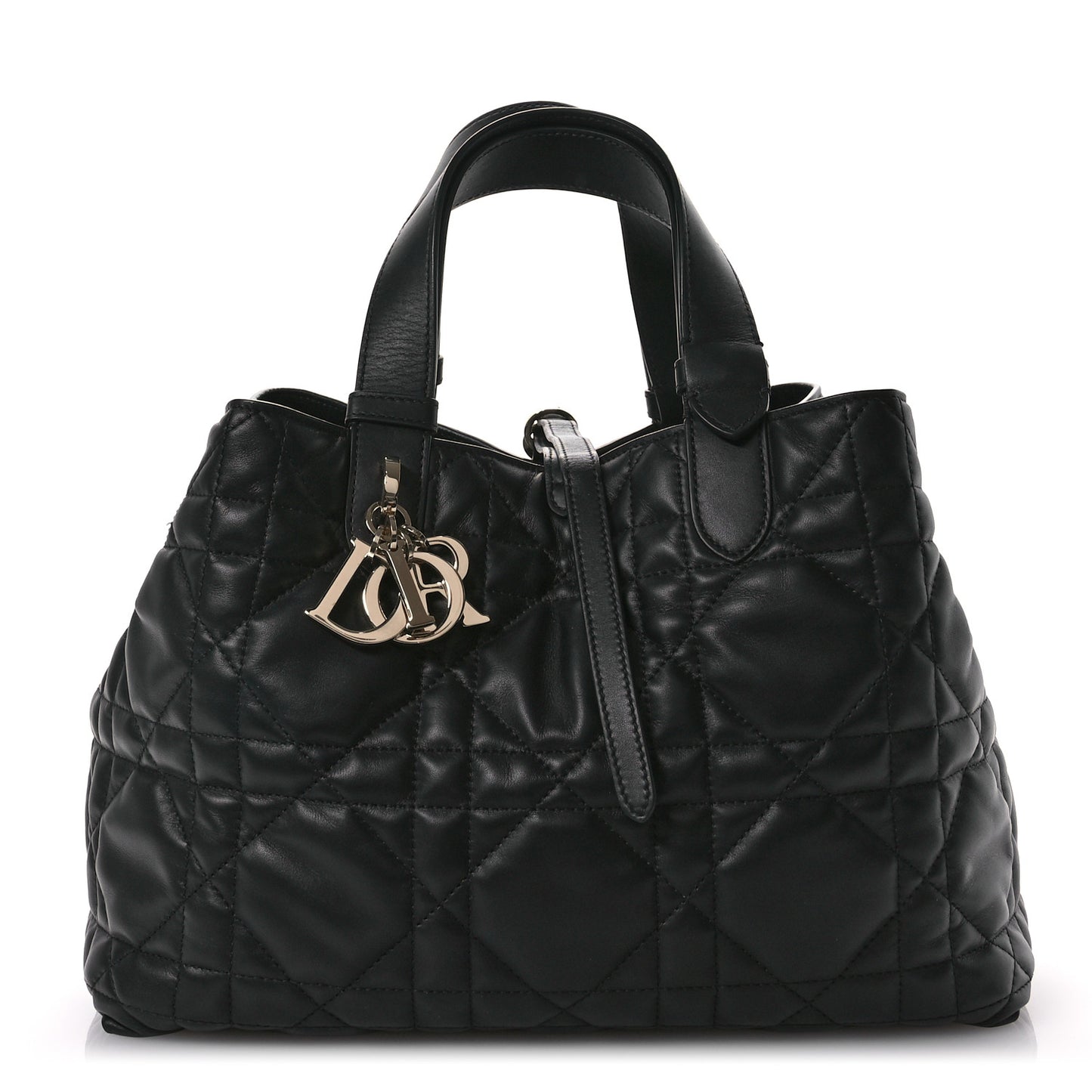Calfskin Macrocannage Medium Toujours Black
