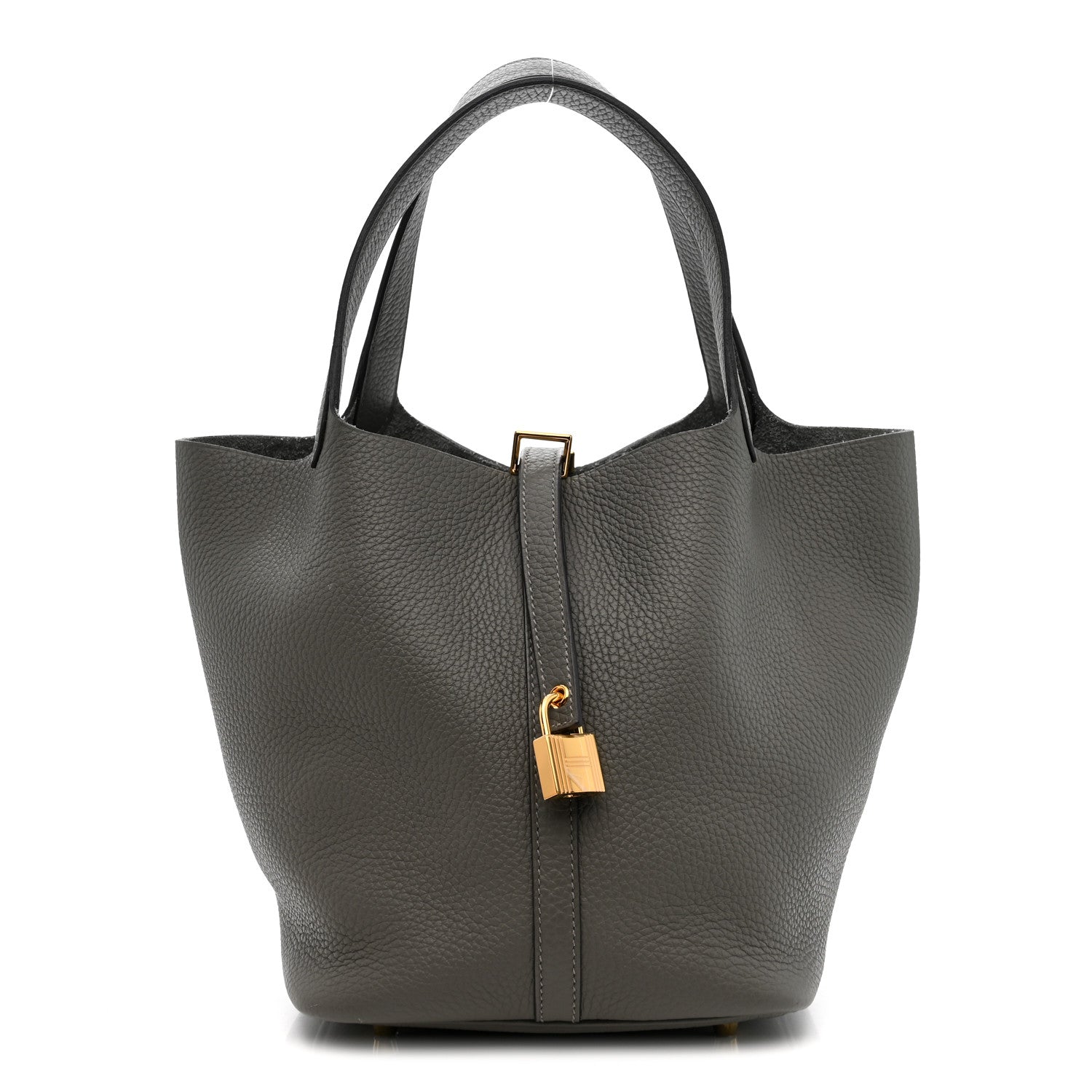 Hermes Taurillon Clemence Picotin Lock 22 MM Etain 1 of 10