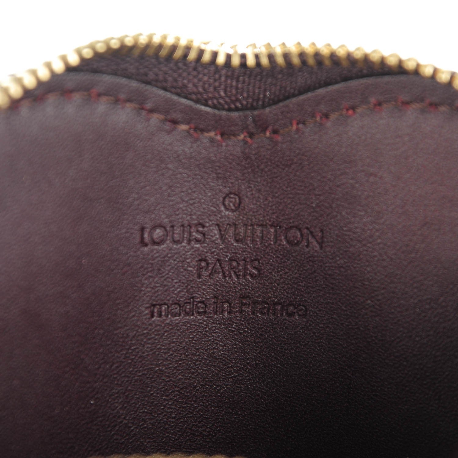 Louis Vuitton Vernis Coeur Heart Coin Purse Amarante 6 of 7