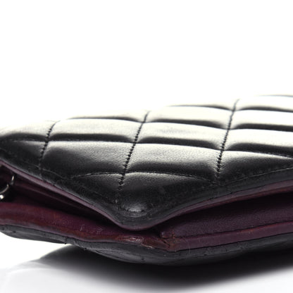 Chanel Lambskin Quilted Yen Wallet Black 9 of 13