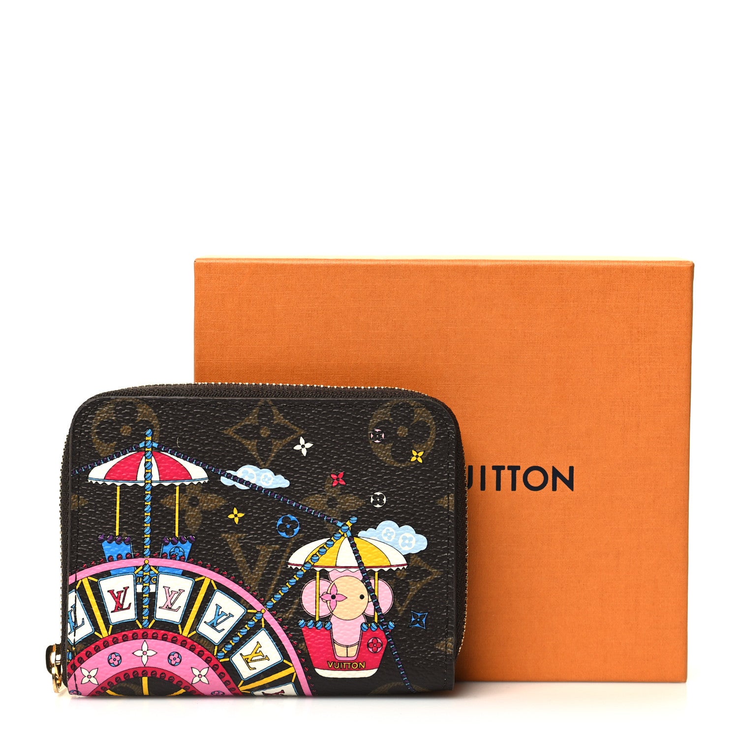 Louis Vuitton Monogram 2020 Christmas Animation Big Wheel Zippy Coin Purse Rose Ballerine 8 of 8