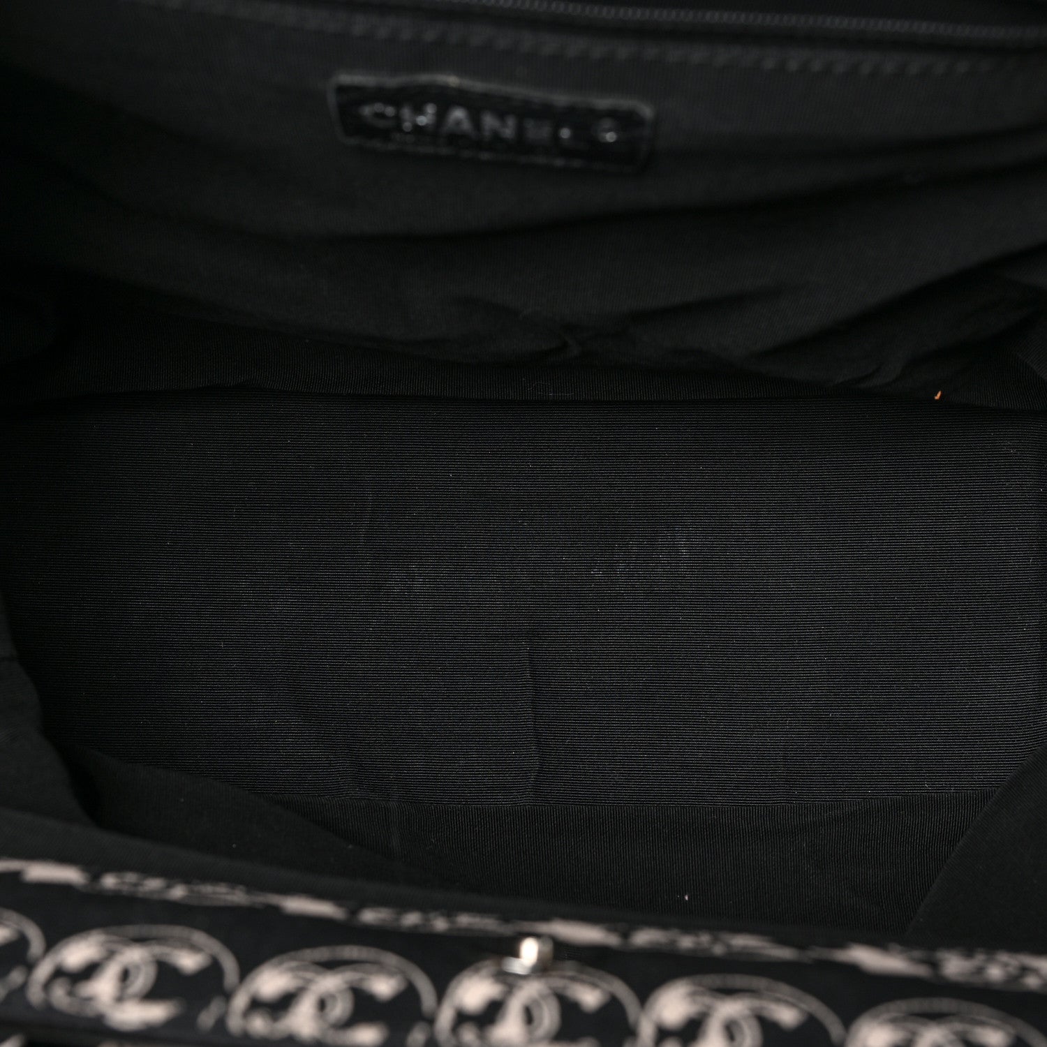 Chanel Canvas Camellia Flower Tote Black 5 of 9