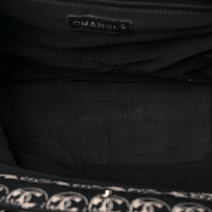 Chanel Canvas Camellia Flower Tote Black 5 of 9