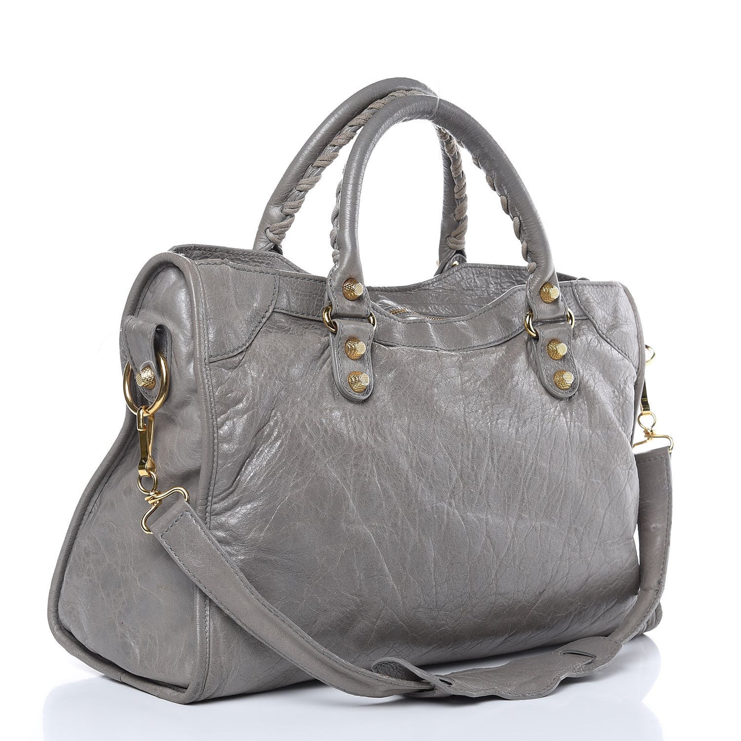 Agneau Giant 12 Gold Hardware City Gris Pyrite