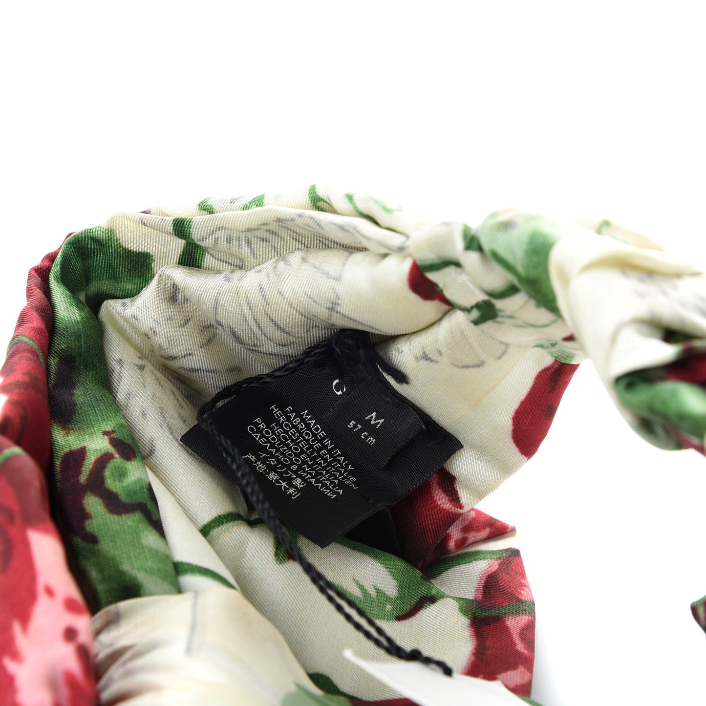 Silk Flora Print Headband M Multicolor