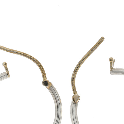Tiffany Sterling Silver Pearl HardWear Hoop Earrings 4 of 4