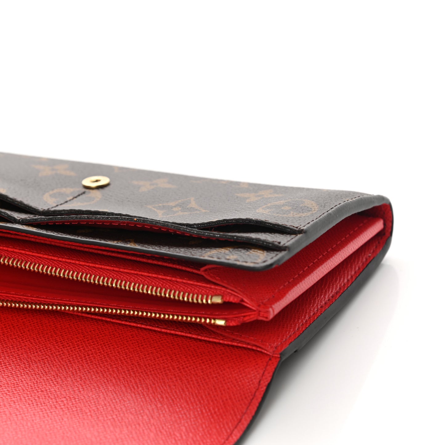 Monogram Sarah Wallet NM Coquelicot
