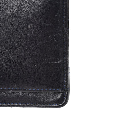 Chanel Patent Quilted Brilliant Yen Wallet Blue Fonce 12 of 15