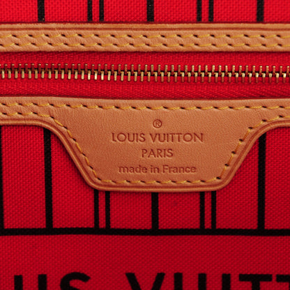 Louis Vuitton Monogram Jungle Dots Neo Neverfull MM Coquelicot Denim 6 of 7