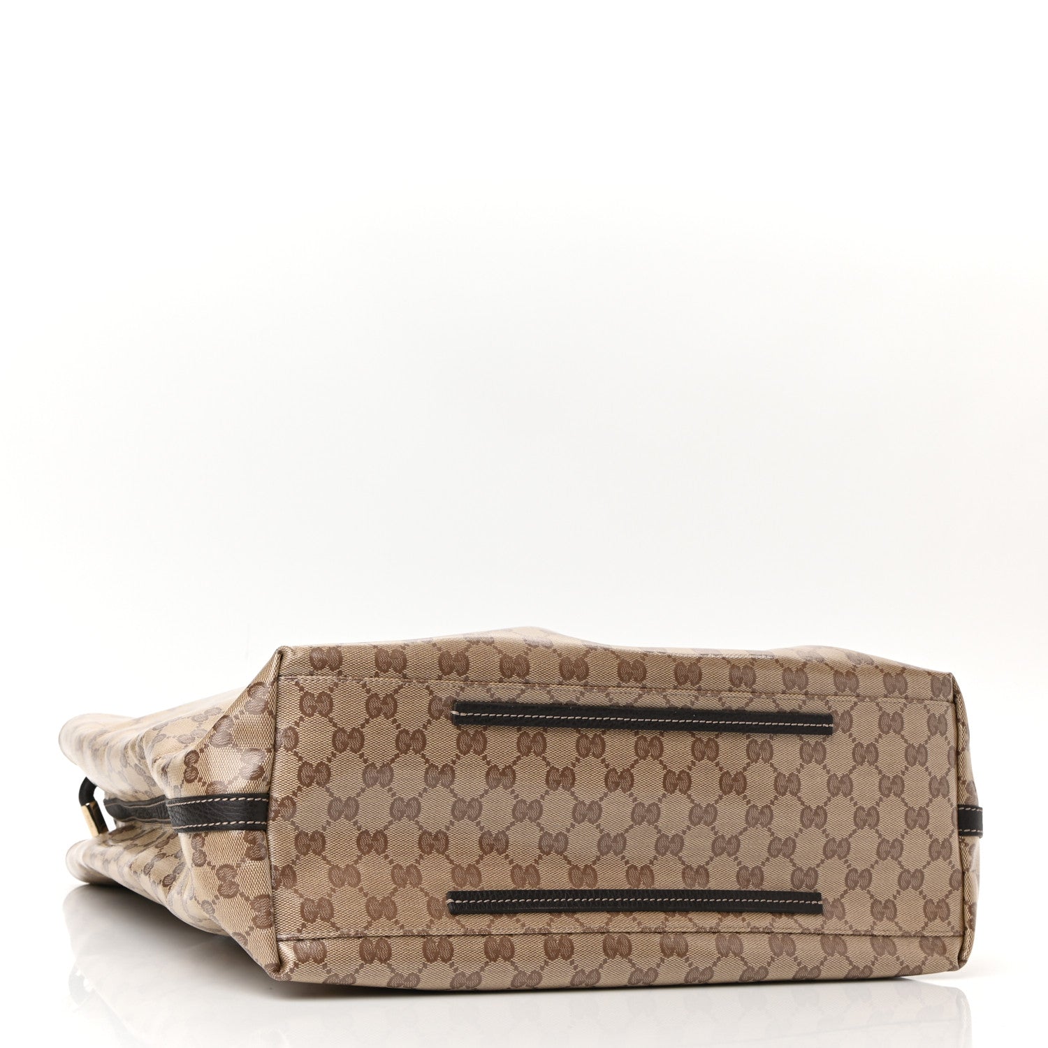 Gucci Crystal Monogram Tote Dark Brown 3 of 9