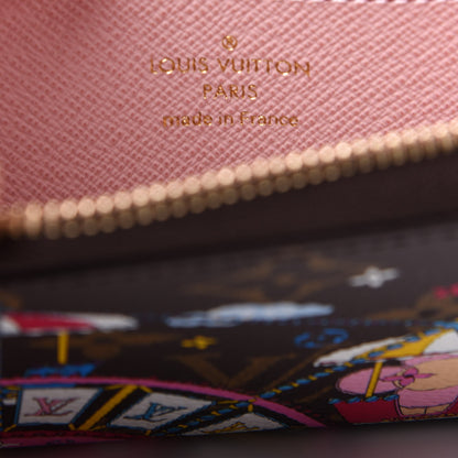 Louis Vuitton Monogram 2020 Christmas Animation Big Wheel Zippy Coin Purse Rose Ballerine 6 of 10