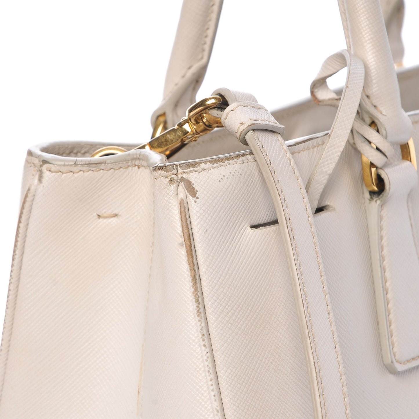 Saffiano Lux Medium Tote Talco