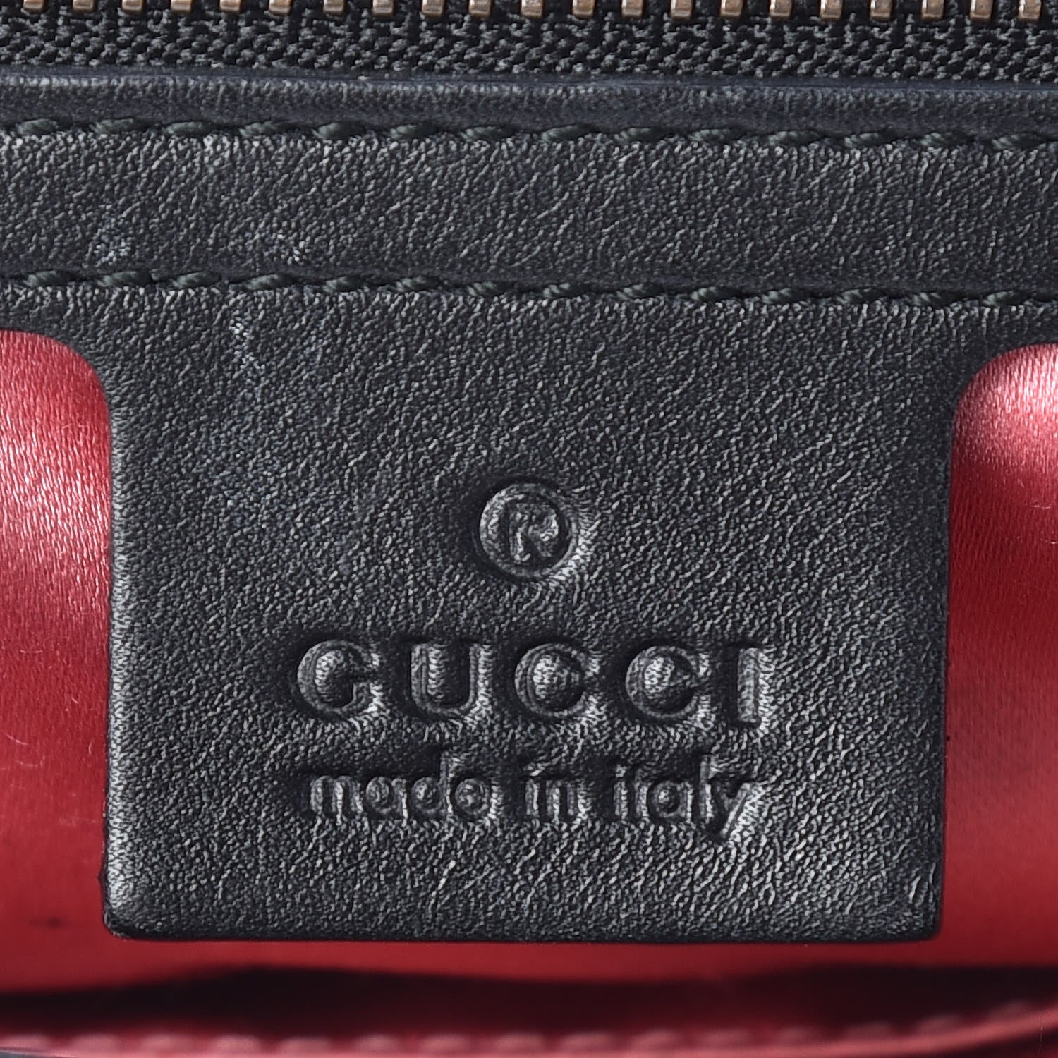 Gucci Calfskin Matelasse Medium GG Marmont Shoulder Bag Black White 8 of 13