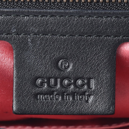 Gucci Calfskin Matelasse Medium GG Marmont Shoulder Bag Black White 8 of 13