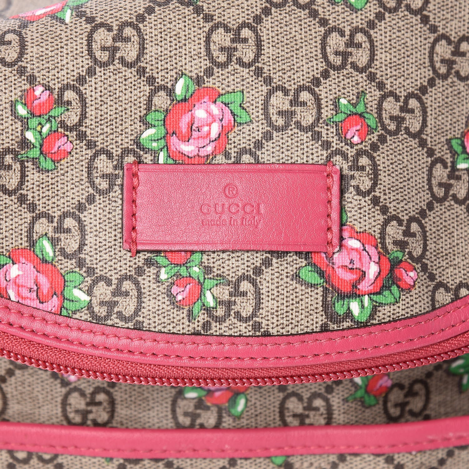 Gucci GG Supreme Monogram Rose Bud Diaper Bag Pink 7 of 14