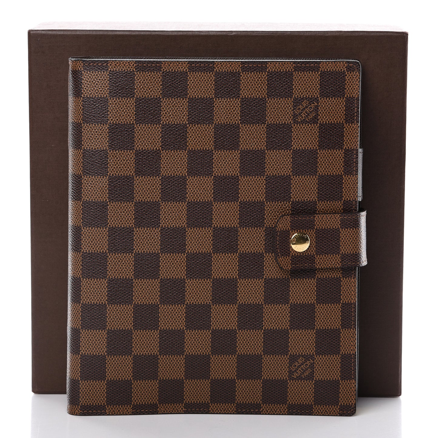 Damier Ebene Large Ring Agenda Cover