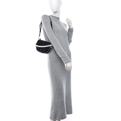 Christian Dior Lambskin Cannage Small Dior Vibe Hobo Bag Black 2 of 10