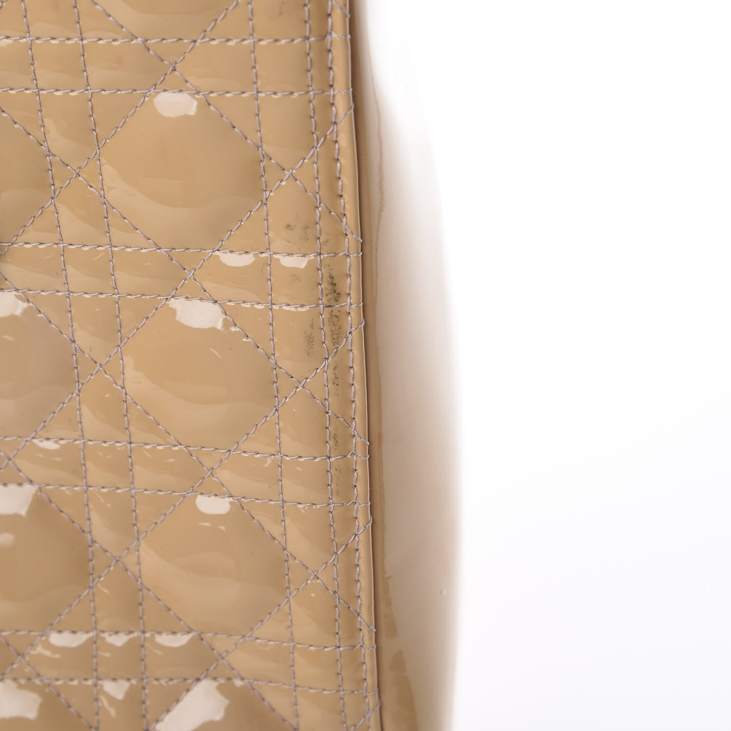 Christian Dior Patent Cannage Large Lady Dior Beige 9 of 9