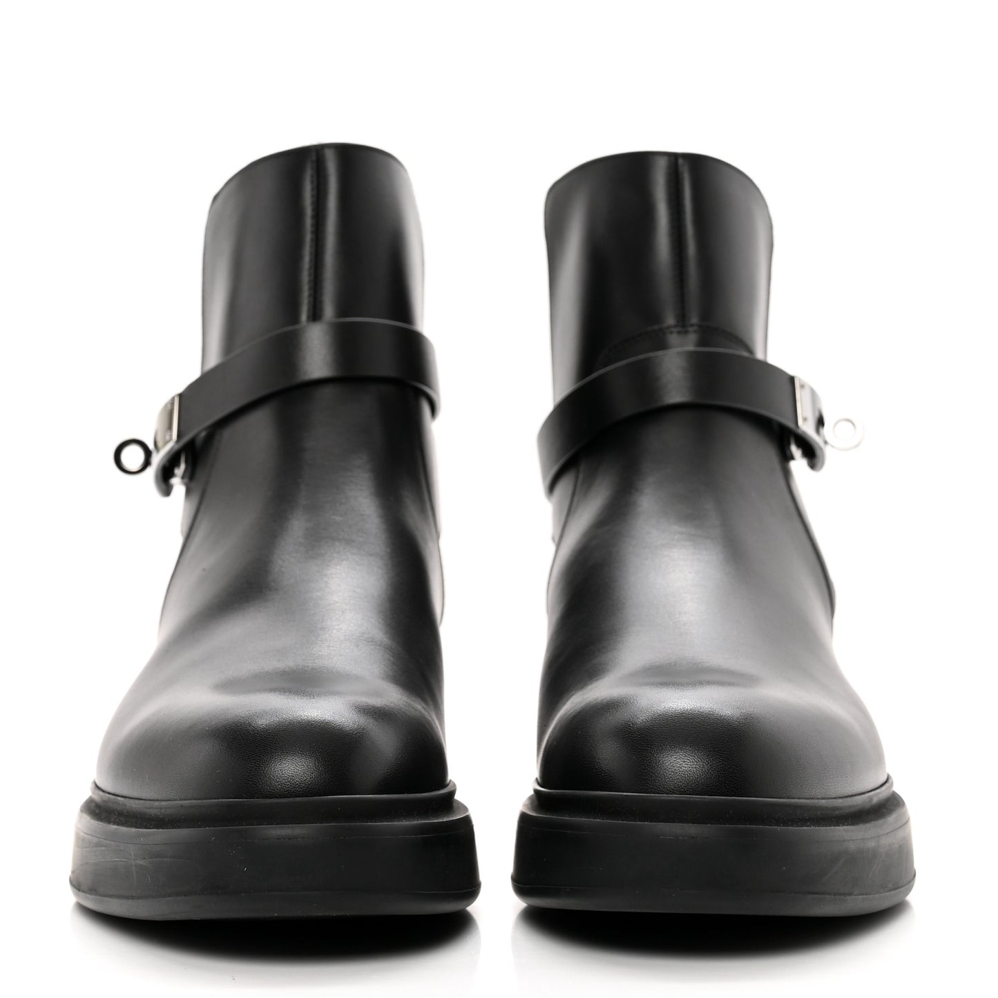 Calfskin Veo Ankle Boots 37.5 Black