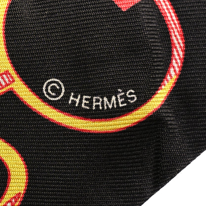 Hermes Silk Do Re Boucles Twilly Black Rose Multicolore 3 of 4