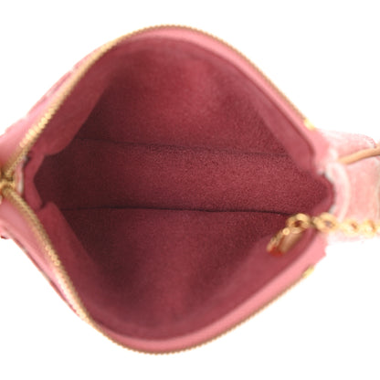 Louis Vuitton Denim Jacquard Monogram Micro Pochette Accessories Rose 5 of 7
