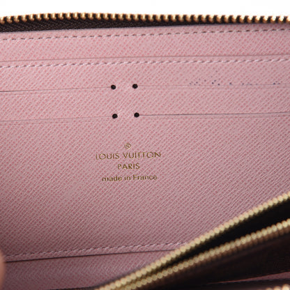 Louis Vuitton Damier Ebene Clemence Wallet Rose Ballerine 6 of 6