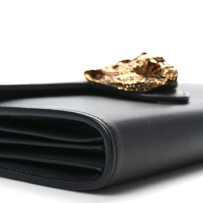 Gucci Calfskin Animalier Chain Wallet Black 7 of 11